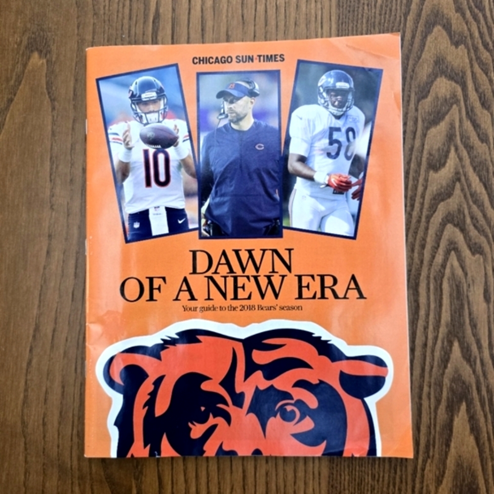 Chicago Bears NFL Football Team Sun Times Magazine 2018 Guide Dawn Of A New Era